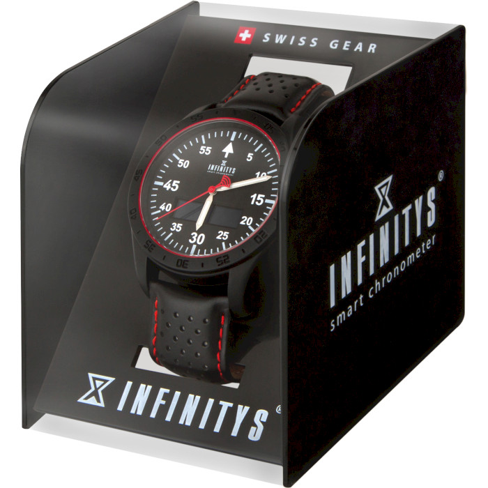 Смарт-часы ATRIX Infinitys X20 45mm Swiss Sport Chrono Black-Leather (SWWPAII2SSCBL)