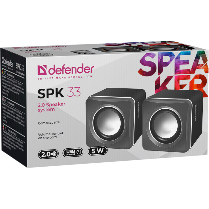 Акустична система DEFENDER SPK 33 Gray (65632)