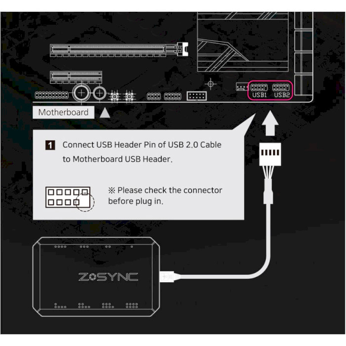 Контроллер подсветки ZALMAN Z-Sync