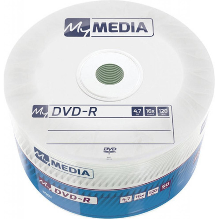 DVD-R MYMEDIA Matt Silver 4.7GB 16x 50pcs/wrap (69200)