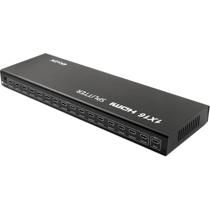 HDMI сплітер 1 to 16 POWERPLANT HDMI 1x16 V1.4, 3D, 4K/30Hz (CA912513)