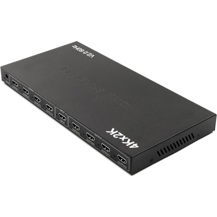 HDMI сплиттер 1 to 8 POWERPLANT HDMI 1x8 V2.0, 3D, 4K/60Hz (CA912490)