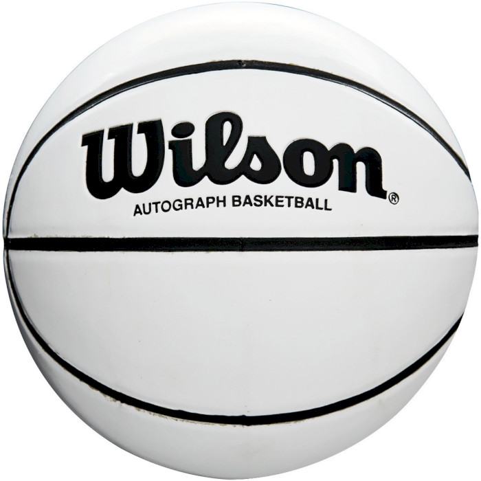 М'яч баскетбольний для автографів WILSON Autograph Mini White Size 3 (WTB0503)