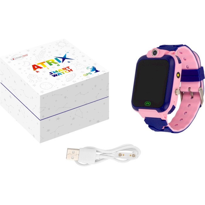 Детские смарт-часы ATRIX iQ2400 IPS Cam Flash Pink (IQ2400 PINK)