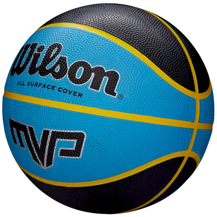 Мяч баскетбольный WILSON MVP Black/Blue Size 7 (WTB9019XB07)