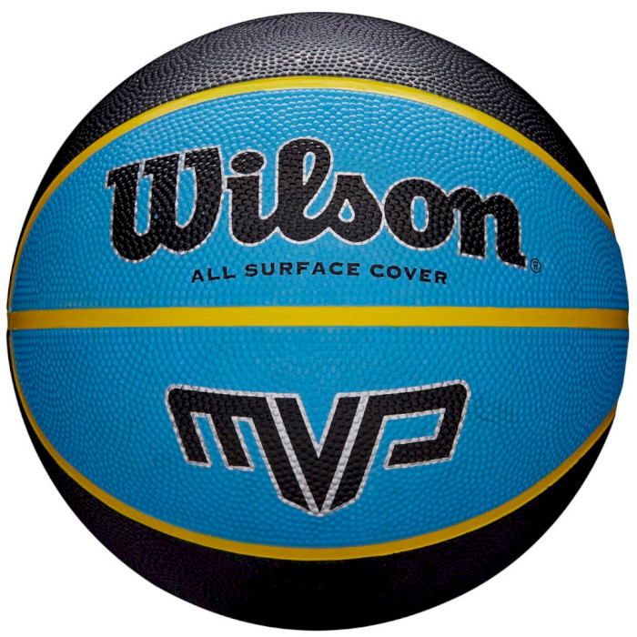 М'яч баскетбольний WILSON MVP Black/Blue Size 5 (WTB9017XB05)
