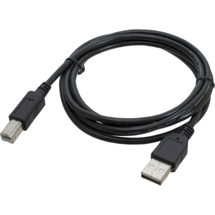 Кабель GRAND-X USB2.0 AM/BM Black 1.8м (PR-18)