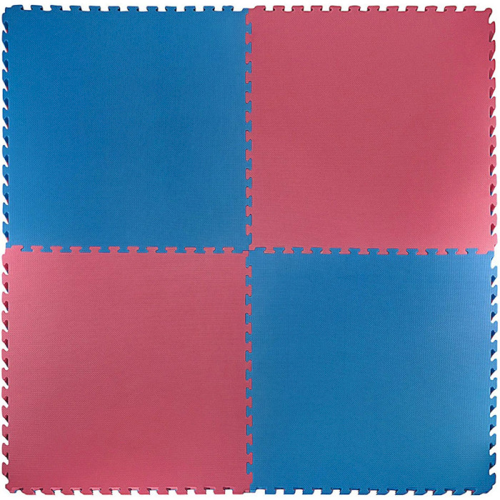 Мат-пазл (ласточкин хвост) 4FIZJO Puzzle Mat 100x100x2cm Blue/Red (4FJ0167)