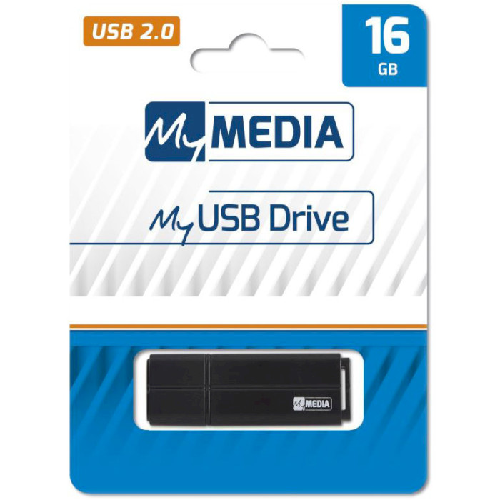 Флешка MYMEDIA MyUSB 16GB USB2.0 Black (69261)