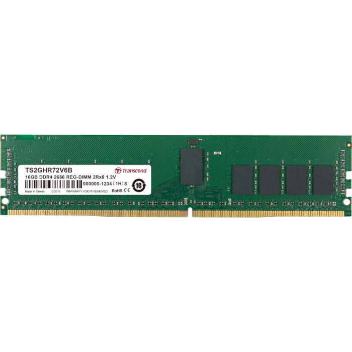 Модуль пам'яті DDR4 2666MHz 16GB TRANSCEND ECC RDIMM (TS2GHR72V6B)