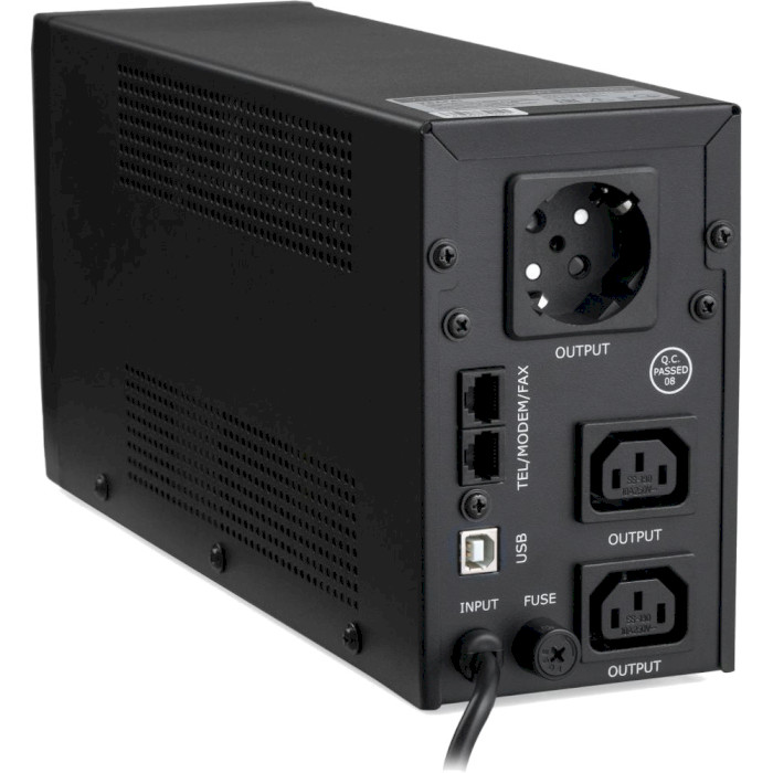 ИБП VINGA LED 650VA USB metal case (VPE-650PRMU)