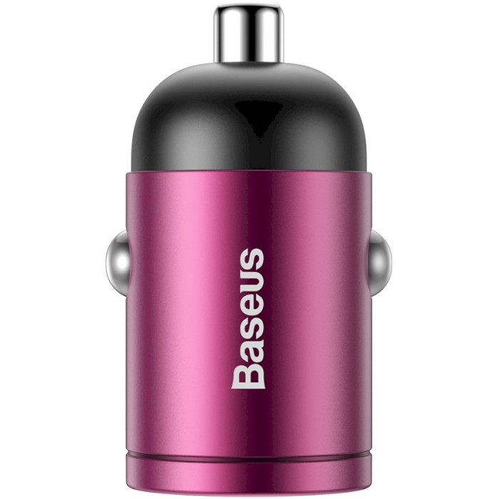 Автомобільний зарядний пристрій BASEUS Tiny Star Mini QC Quick Car Charger with Single USB Port 30W Pink (VCHX-A04)