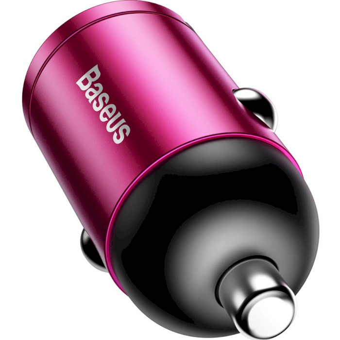 Автомобільний зарядний пристрій BASEUS Tiny Star Mini QC Quick Car Charger with Single USB Port 30W Pink (VCHX-A04)