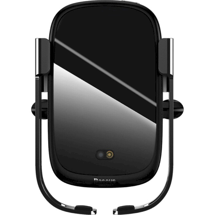 Автотримач для смартфона з бездротовою зарядкою BASEUS Rock-solid Electric Holder Wireless Charger Kit Black (WXHW01-B01)