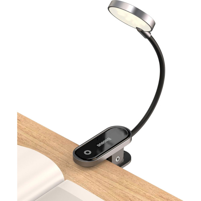 Лампа настольная на прищепке BASEUS Comfort Reading Mini Clip Lamp Dark Gray (DGRAD-0G)