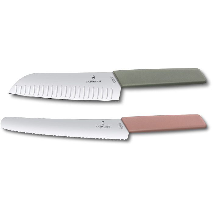 Набор кухонных ножей VICTORINOX Swiss Modern Kitchen Set Multicolor 2пр (6.9096.22G)