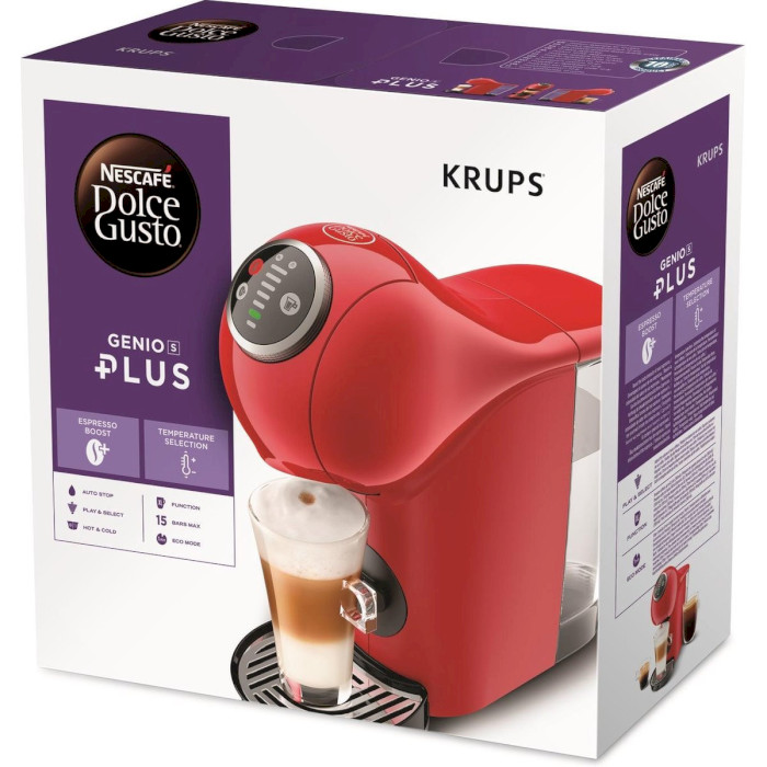 Капсульна кавомашина KRUPS Nescafe Dolce Gusto Genio S Plus Red (KP340531)