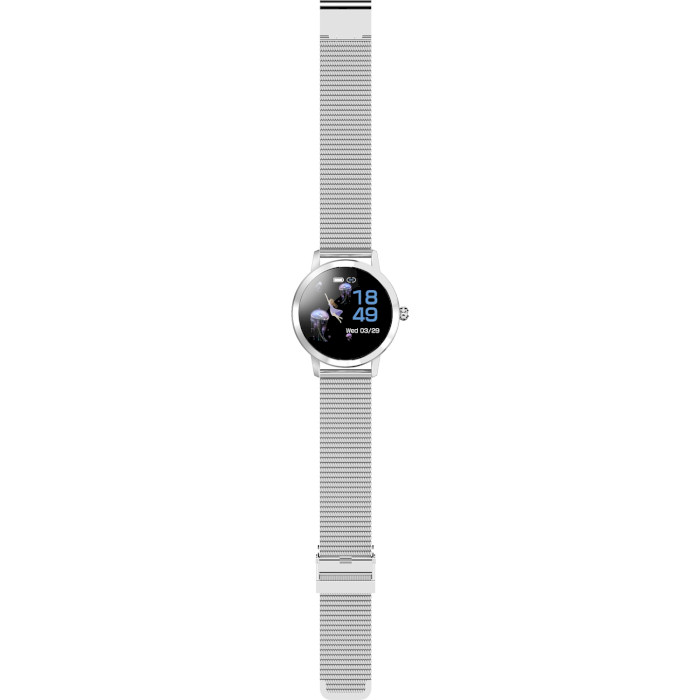 Смарт-годинник LINWEAR LW10 Metal з пульсоміром та моніторингом сну Metal Silver