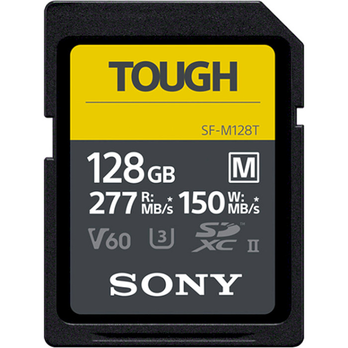 Карта пам'яті SONY SDXC SF-M Tough 128GB UHS-II U3 V60 Class 10 (SFM128T.SYM)