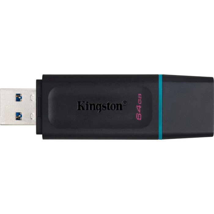 Флешка KINGSTON DataTraveler Exodia 64GB Black/Teal (DTX/64GB)