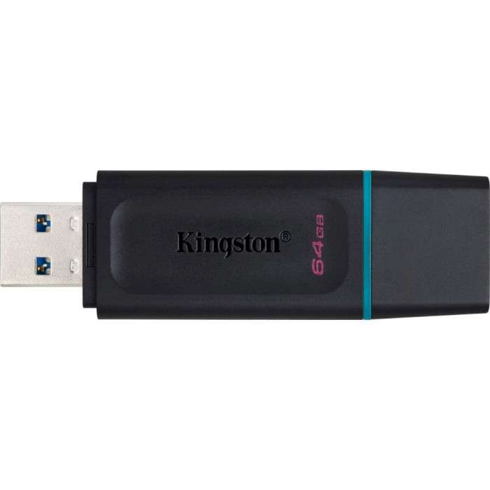 Флэшка KINGSTON DataTraveler Exodia USB3.2 64GB Black/Teal (DTX/64GB)