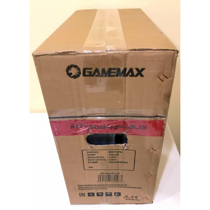 Корпус GAMEMAX MT-508-NP-2U3/Уцінка