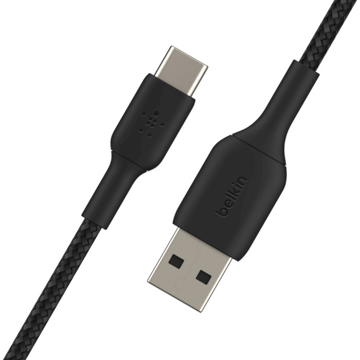 Кабель BELKIN Boost Up Charge Braided USB-A to USB-C 3м Black (CAB002BT3MBK)