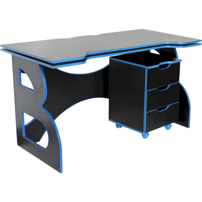 Стол компьютерный BARSKY Game Blue (HG-04/CUP-04/PC-01)