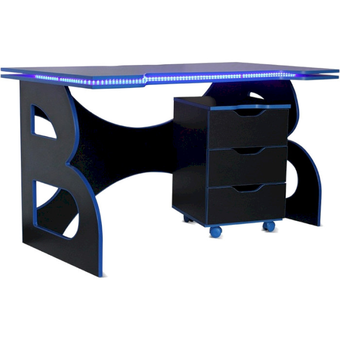 Стіл комп'ютерний BARSKY Game Blue (HG-04/CUP-04/PC-01)