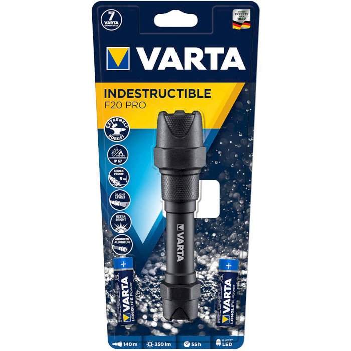 Фонарь VARTA Indestructible F20 Pro (18711 101 421)