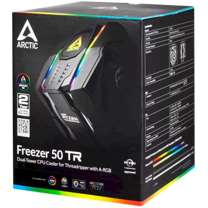 Кулер для процессора ARCTIC Freezer 50 TR w/ARGB Controller (ACFRE00070A)