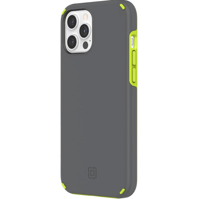 Чехол защищённый INCIPIO Duo для iPhone 12 Pro Max Gray/Volt Green (IPH-1896-VOLT)