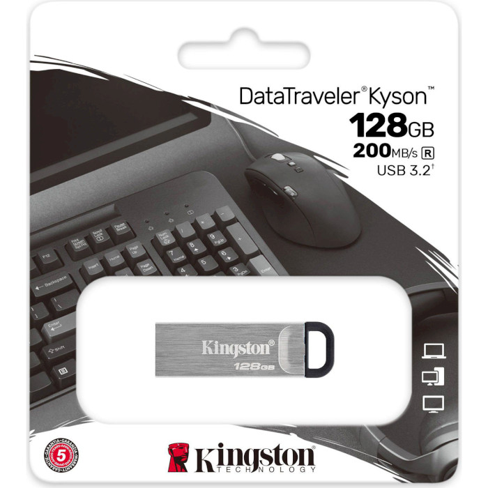 Флэшка KINGSTON DataTraveler Kyson 128GB (DTKN/128GB)
