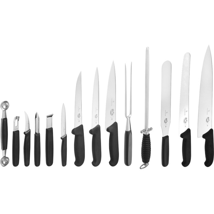 Набор кухонных ножей VICTORINOX Fibrox Small Chef's Case 14пр (5.4913)
