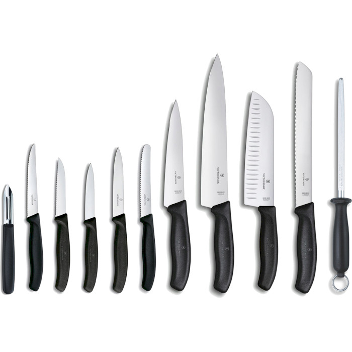 Набор кухонных ножей на подставке VICTORINOX Swiss Classic Cutlery Block 11пр (6.7153.11)