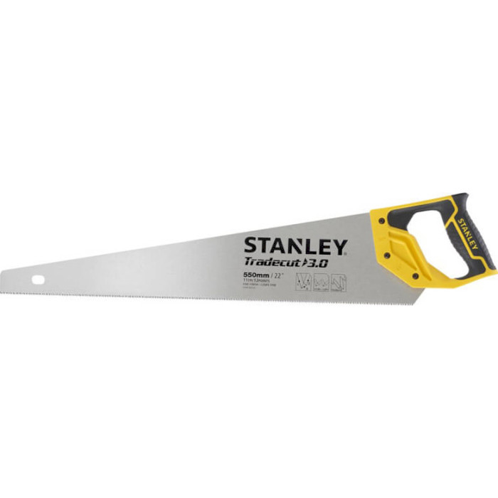 Ножовка по дереву STANLEY "Tradecut" 550mm 11tpi (STHT1-20353)