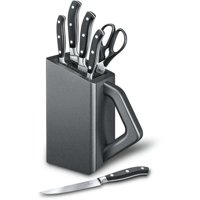 Набор кухонных ножей на подставке VICTORINOX Grand Maitre Cutlery Block 7пр (7.7243.6)