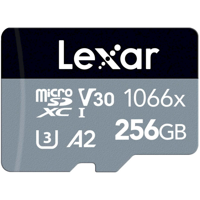 Карта памяти LEXAR microSDXC Professional 1066x 256GB UHS-I U3 V30 A2 Class 10 + SD-adapter (LMS1066256G-BNANG)