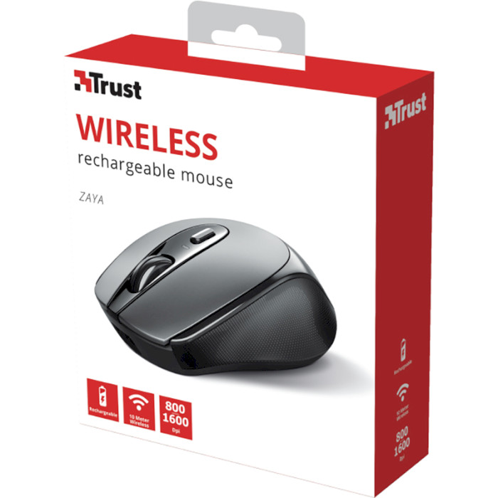 Мышь TRUST Zaya Rechargeable Wireless Black (23809)
