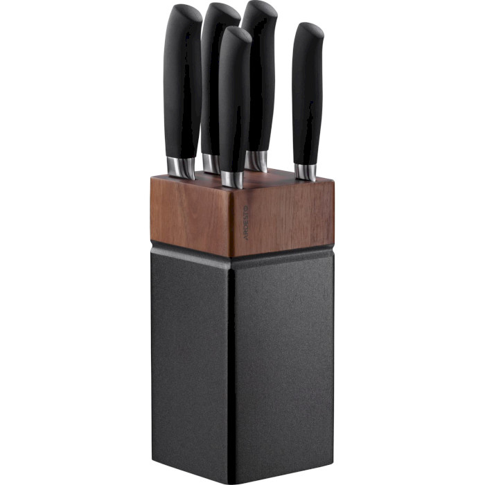 Набір кухонних ножів на підставці ARDESTO Black Mars 6пр (AR2020SW)