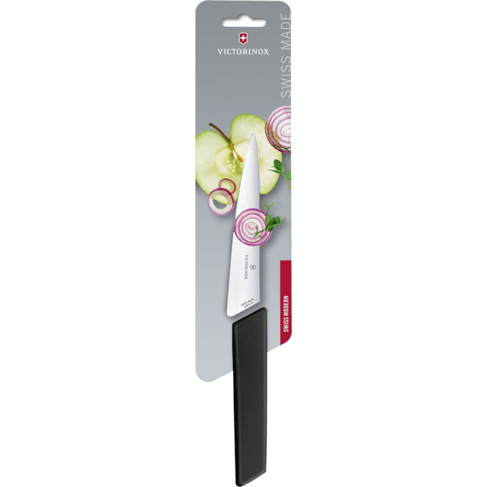 Нож кухонный VICTORINOX SwissModern Kitchen Black 150мм (6.9013.15B)