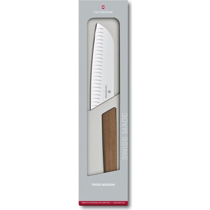 Нож кухонный VICTORINOX SwissModern Santoku 170мм (6.9050.17KG)