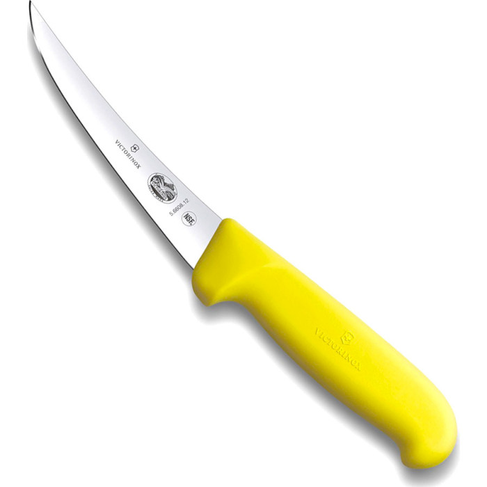 Нож кухонный для обвалки VICTORINOX Fibrox Boning Yellow 120мм (5.6608.12)