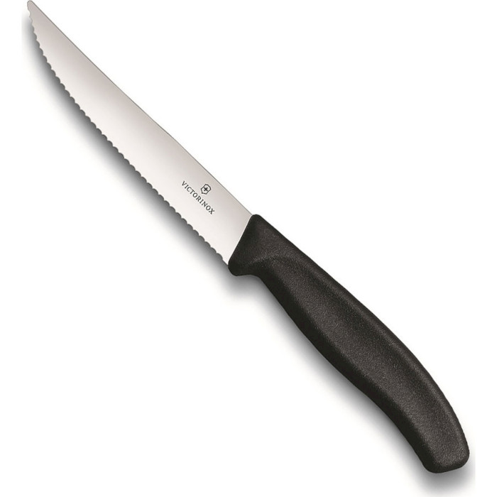 Нож кухонный для стейка VICTORINOX SwissClassic Steak&Pizza Black 120мм (6.7933.12)