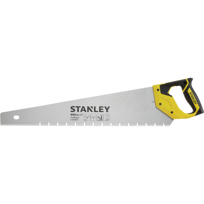 Ножівка по гіпсокартону STANLEY "Jet-Cut" 550mm 7tpi (2-20-037)