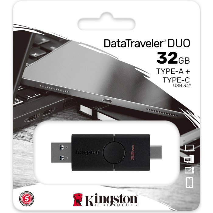 Флешка KINGSTON DataTraveler Duo 32GB (DTDE/32GB)
