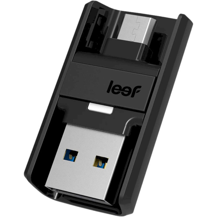 Флешка LEEF Bridge 3.0 64GB USB+Micro-B3.0 (LB300KK064E6)