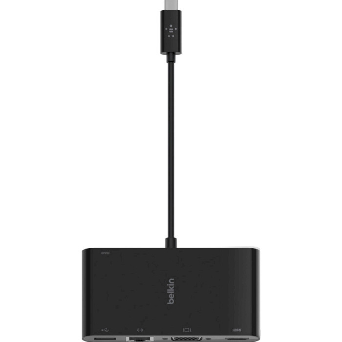 Порт-репликатор BELKIN USB-C Multimedia + Charge Adapter (AVC004BTBK)