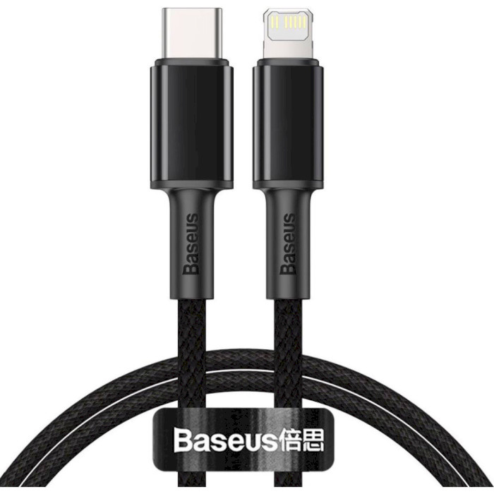 Кабель BASEUS High Density Braided Fast Charging Data Cable Type-C to Lightning 20W 1м Black (CATLGD-01)