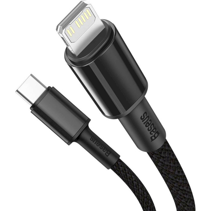 Кабель BASEUS High Density Braided Fast Charging Data Cable Type-C to Lightning 20W 1м Black (CATLGD-01)